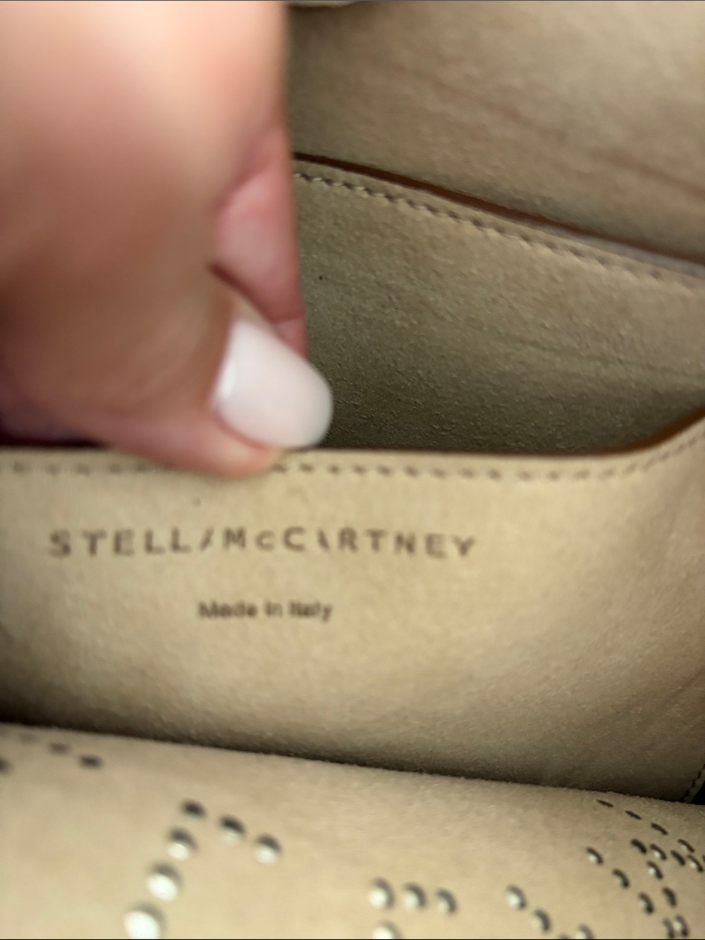 STELLA McCARTNEY BONE AND TAN BAG - Picture 4 of 6
